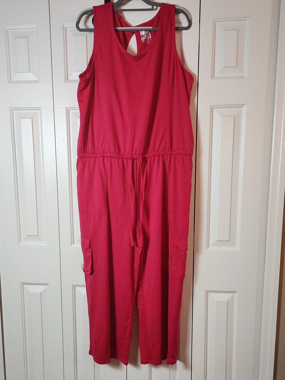 Muk Luks Women's Sleeveless Red Jumpsuit